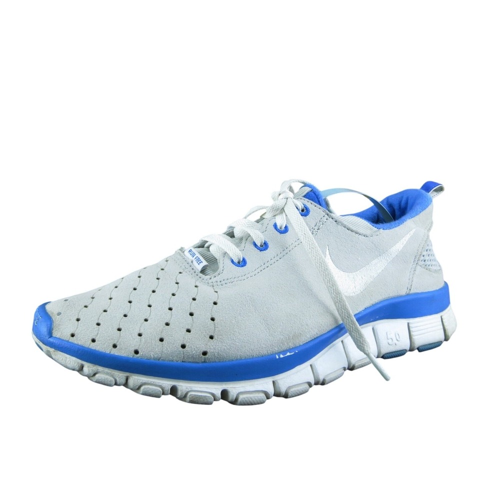 Nike Run Free 5.0 Women Sneaker‎ Shoes Gray Fabric Lace Up Size 9 Medium